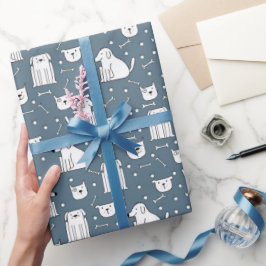 わんこドゥードルジョイ ラッピングペーパー