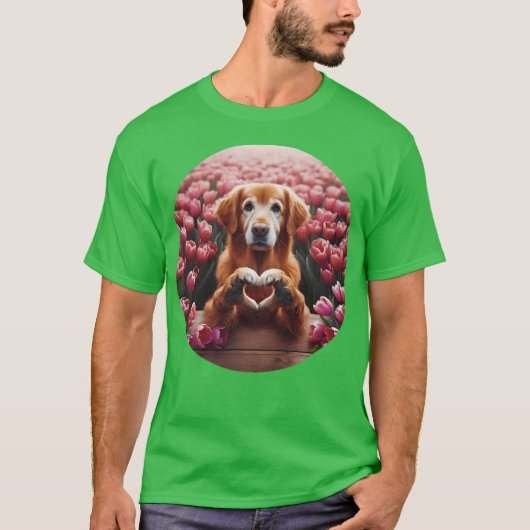 わんこハート Tシャツ (正面)
