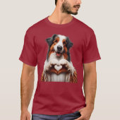 わんこハート Tシャツ (正面)