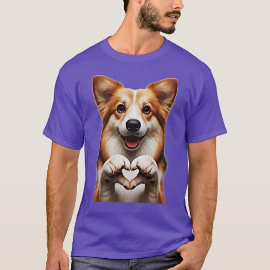 わんこハート Tシャツ (正面)