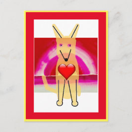 わんこバディとハートのポストカード ポストカード