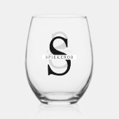 「わ素晴らしし、すべてが素晴らしワイングラス」 ステムなしワイングラス (裏面)