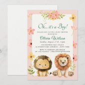 「わ～い！」グリー ネサファリ 招待状 (正面/裏面)