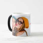 |をあなたの写真|の変形させるイメージの魔法Mu個人化して下さい モーフィングマグカップ (正面左)