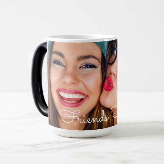 |をあなたの写真|の変形させるイメージ個人化して下さい モーフィングマグカップ (正面左)