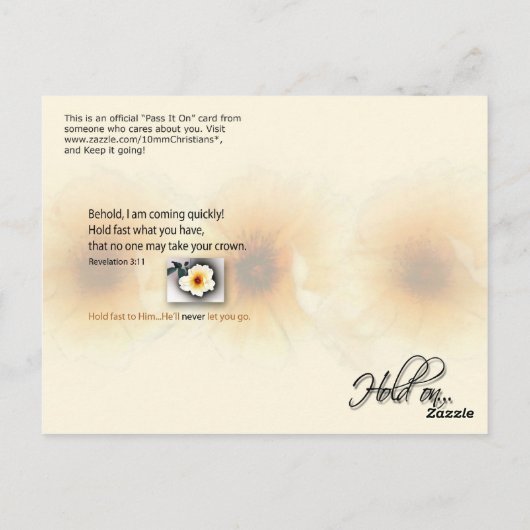 ～をつかむ ポストカード (裏面)