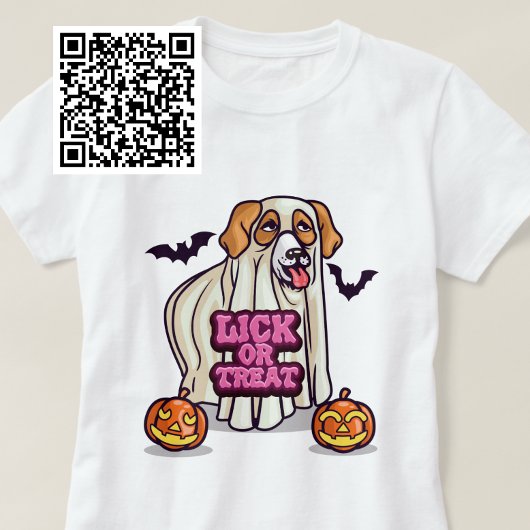 をなめる、または犬を治療する幽霊 Tシャツ