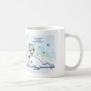 -をマグSnowmanatee -ペンギン造りたいと思います コーヒーマグカップ