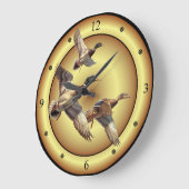 ~をマラードする~をアヒル類にする ラージ壁時計 (傾斜)