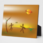 ~を上陸させる フォトプラーク (側面)