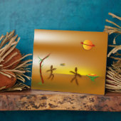 ~を上陸させる フォトプラーク (側面)