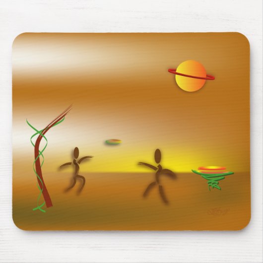 ～を上陸させる マウスパッド (正面)