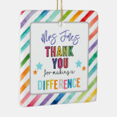 〜を作る感謝していためにボランティ違うアをする セラミックオーナメント (右)