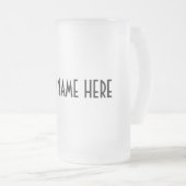 ~を作成しますあなた自身のビールのジョッキを個人化して下さい フロストグラスビールジョッキ (正面右)