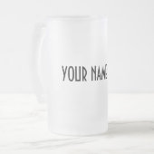 ~を作成しますあなた自身のビールのジョッキを個人化して下さい フロストグラスビールジョッキ (正面左)