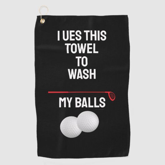 を使用してゴルフ体験をアップグレードパーソナライズされたする ゴルフタオル (正面)
