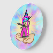 ～を信じる ラージ壁時計 (傾斜)