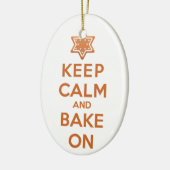 〜を冷保やかして焼く セラミックオーナメント (左)