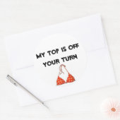 ～を勝ち取る ラウンドシール (封筒)