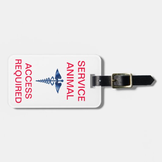 -を医学と…動物ID -必要なアクセス整備して下さい ラゲッジタグ (正面横)