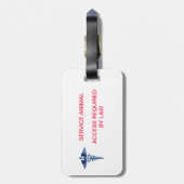 -を医学と…動物ID -必要なアクセス整備して下さい ラゲッジタグ (裏面縦)