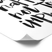 ~を印象づけない幸せであるために存在する ポスター (角)