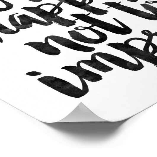 ~を印象づけない幸せであるために存在する ポスター (角)