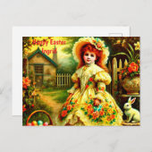 ～を取り除くハッピーイースターの挨拶 シーズンポストカード (正面/裏面)