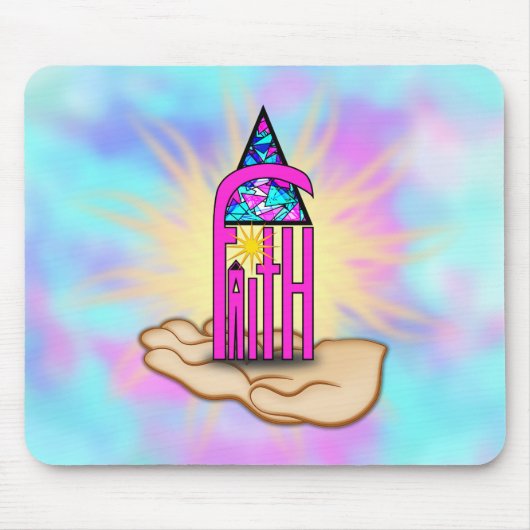 ～を固く信じる マウスパッド (正面)