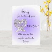 ～を失ってごめんなさい カード (黄色い花)