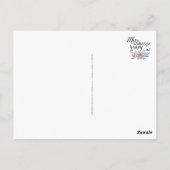 を幸せな花にする ポストカード (裏面)