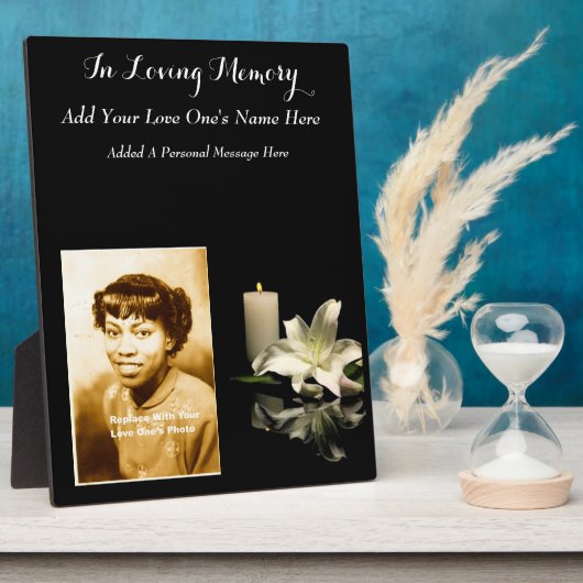 ～を思い出して フォトプラーク (側面)