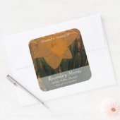 ~を思い出し絵を描て寄付されたDaffodilの~ スクエアシール (封筒)