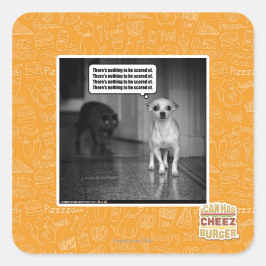 ~を恐れることは何もない スクエアシール (正面)