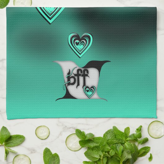 ～を愛する キッチンタオル (折り畳み)