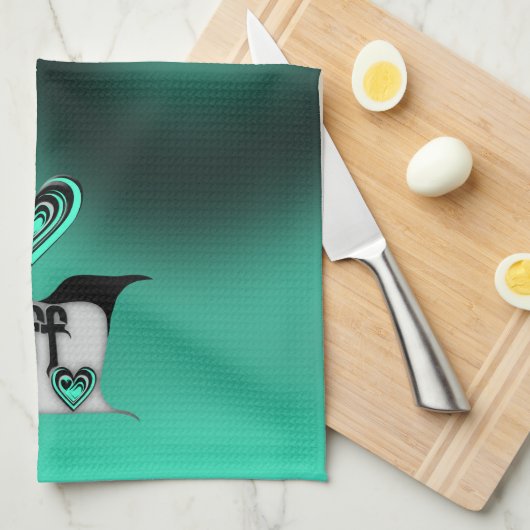 ～を愛する キッチンタオル (四つ折り)