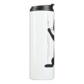 ～を抱えている黒猫 タンブラー (回転左)