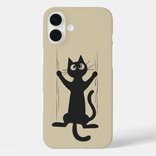 ～を抱えている黒猫 Case-Mate iPhoneケース (裏面)