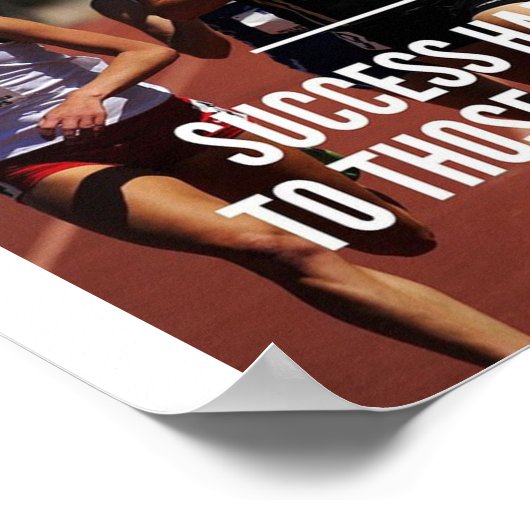 ~を拒む人には成功が与えある ポスター (角)