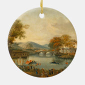 を持つJeffreyハドソンHenriettaマリア女王、 セラミックオーナメント (裏面)