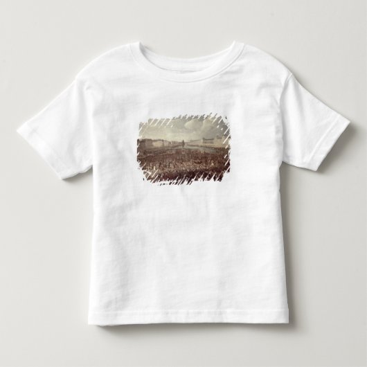 を渡るルイ14世(1638-1715年)の行列 トドラーTシャツ (正面)