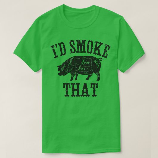 を煙と見なす Tシャツ (デザイン正面)