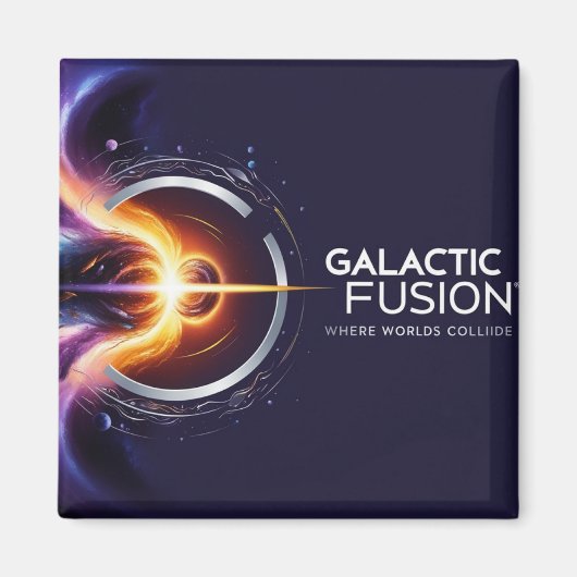 ～を特徴とする重力をテーマにしたロゴを描く マグネット (正面)