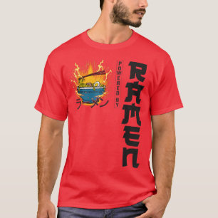 ~を生かしたラーメン日本の丼ラブかわいい Tシャツ