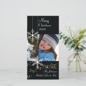 〜を白黒のクリスマスに雪が降りる シーズンカード (スタンド正面)