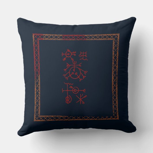 を眠らせるルーンの枕 クッション (裏面)