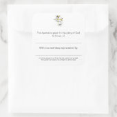 ～を称えるプレート スクエアシール (バッグ)