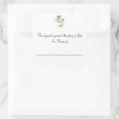 ～を称えるプレート スクエアシール (バッグ)