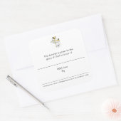 ～を称えるプレート スクエアシール (封筒)