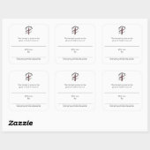 ～を称えるプレート スクエアシール (シート)